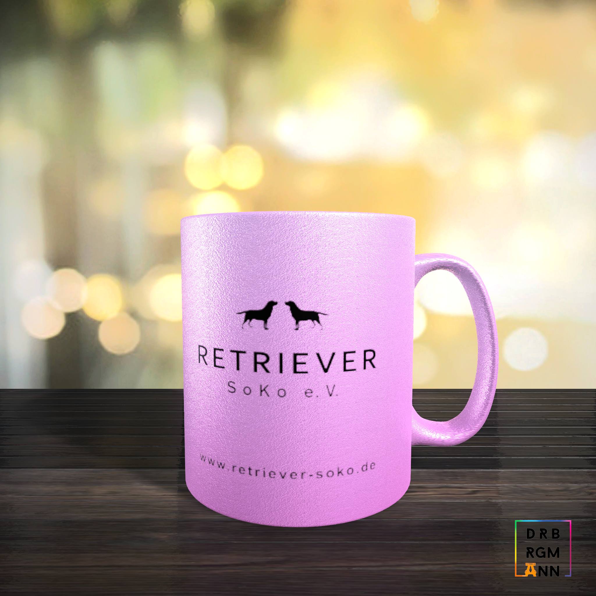 Glitzertasse "Retriever Soko"